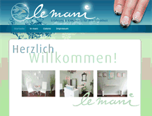 Tablet Screenshot of nagelstudio-le-mani.de